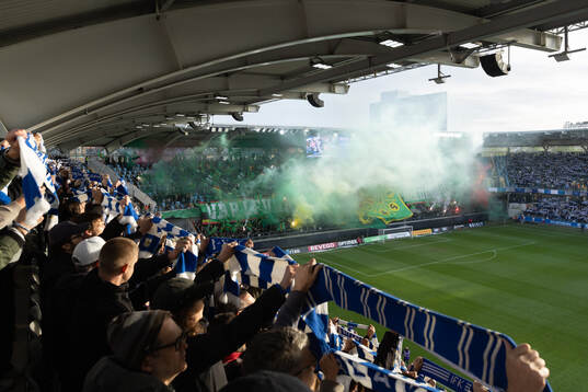 GAIS supportrar med ett Tifo