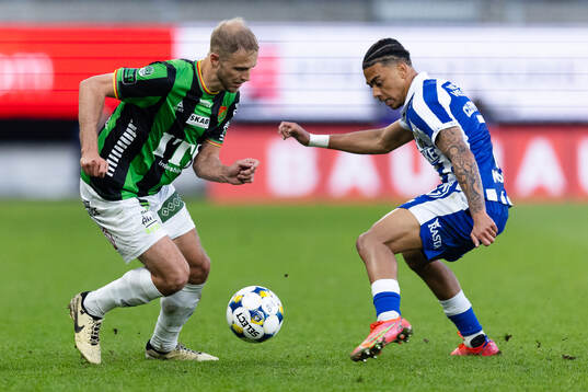 GAIS Gustav Lundgren och IFK Göteborgs Sebastian Clemmensen