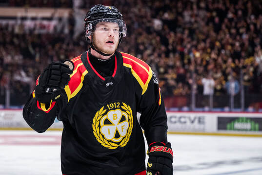 Brynäs Victor Söderström jublar