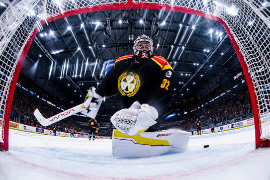Brynäs målvakt Ludvig Persson deppar