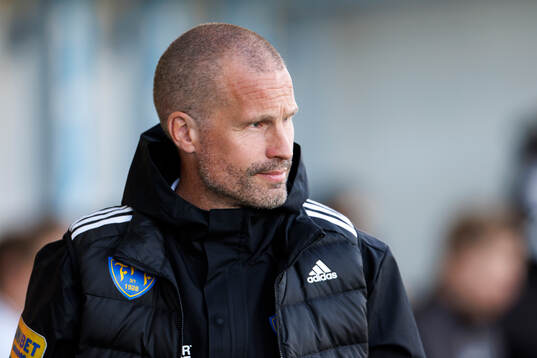 Falkenbergs tränare Christoffer Andersson