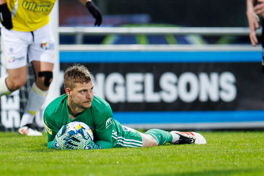 Falkenbergs målvakt Anton Andersson