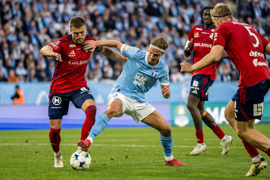 Östers Ivan Kricak och Malmö FFs Erik Botheim