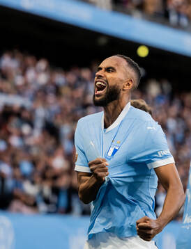 Malmö FFs Isaac Kiese Thelin jublar