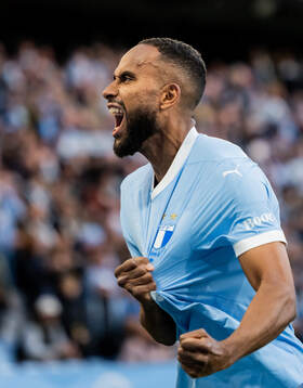 Malmö FFs Isaac Kiese Thelin jublar