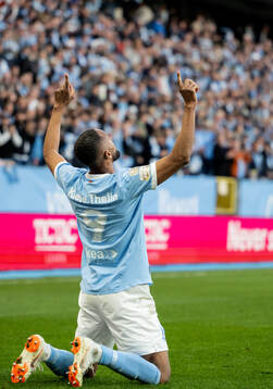 Malmö FFs Isaac Kiese Thelin jublar