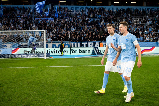 Malmö FFs Colin Rösler och Lasse Berg Johnsen