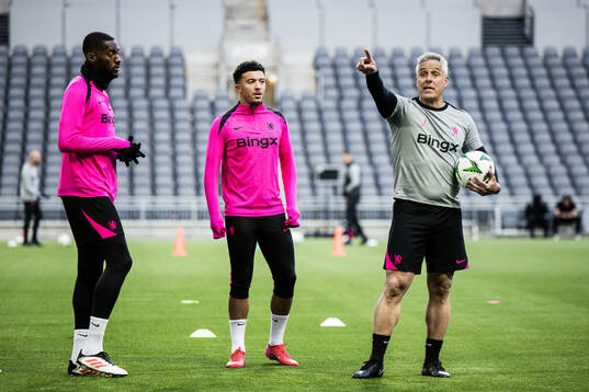 Tosin Adarabioyo, Jadon Sancho and fitness coach Marcos