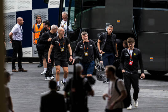 Kjetil Knutsen, head coach of Bodø/Glimt, arrives