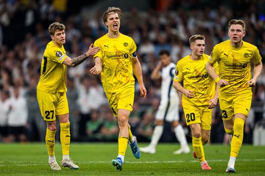 Ulrik Saltnes of Bodø/Glimt celebrates