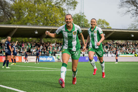 Hammarbys Ellen Wangerheim jublar