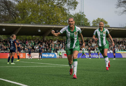 Hammarbys Ellen Wangerheim jublar