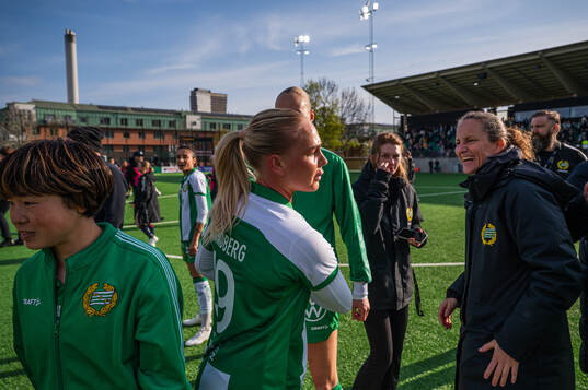Hammarbys Cathinka Tandberg jublar