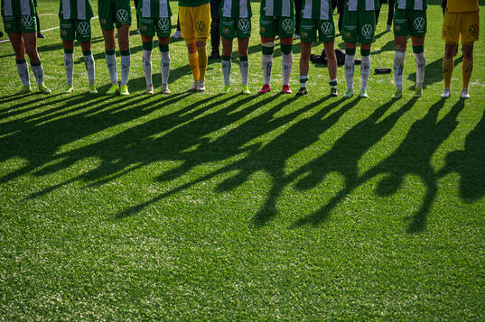 Hammarbys spelare jublar