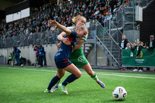 Rosengårds Emilie Woldvik och Hammarbys Julie Blakstad
