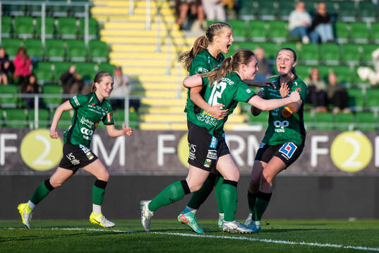 Varbergs spelare jublar