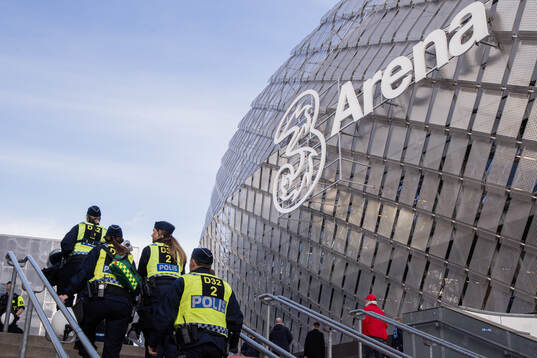 Police outside 3Arena