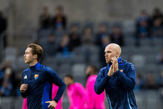 Miro Tenho and Marcus Danielson of Djurgården
