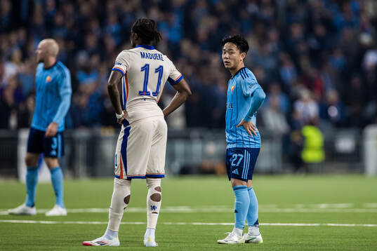Keita Kosugi of Djurgården looks dejected