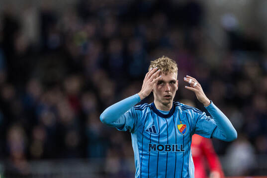 Santeri Haarala of Djurgården looks dejected