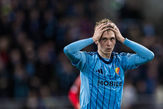 Santeri Haarala of Djurgården looks dejected