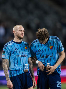 Adam Ståhl and August Priske Flyger of Djurgården looks