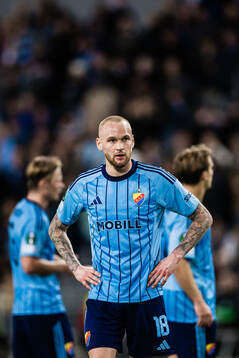Adam Ståhl of Djurgården looks dejected