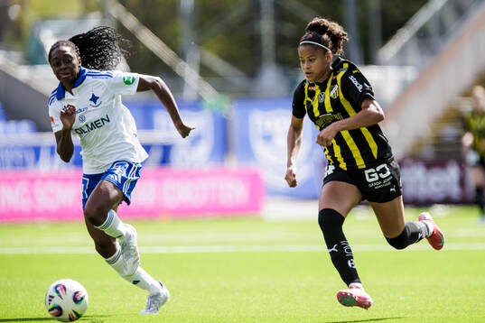 IFK Norrköpings Maya Aliyah Antoine och Häckens Felicia