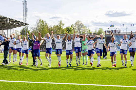 IFK Norrköpings spelare jublar