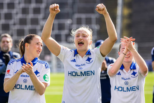 IFK Norrköpings Wilma Leidhammar jublar