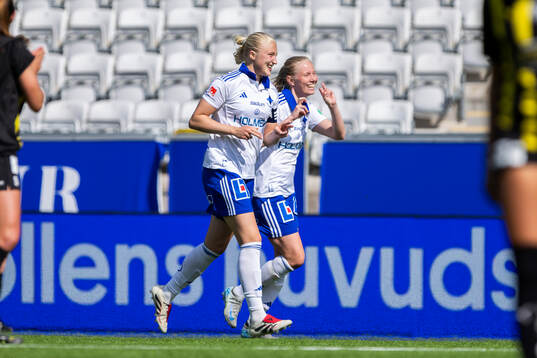 IFK Norrköpings Wilma Leidhammar jublar