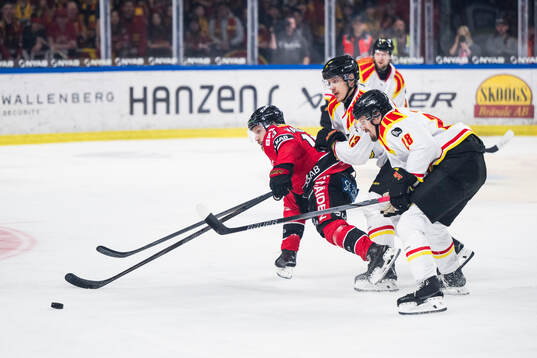 Luleås Einar Emanuelsson och Brynäs Jakob Silfverberg och