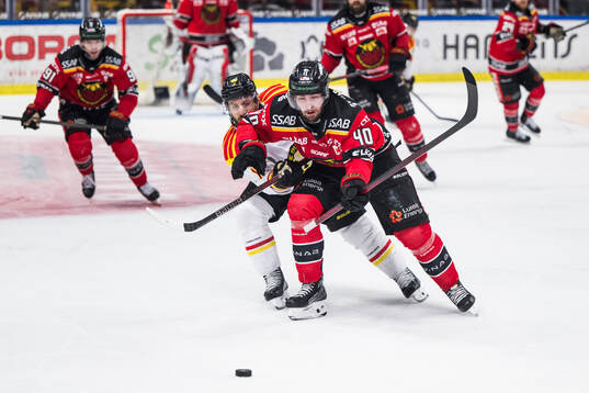 Brynäs Jordan Schroeder och Luleås David Lilja