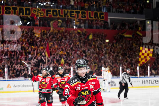 Luleås Brian O'neill jublar