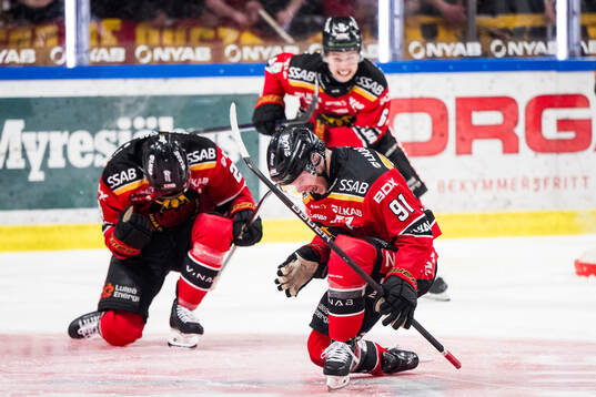 Luleås Brian O'neill jublar