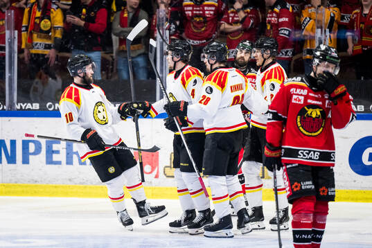Brynäs Theo Lindstein jublar
