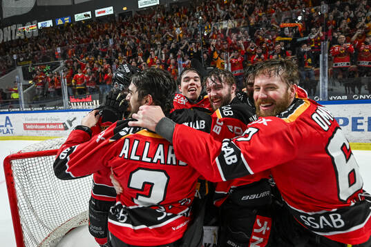 Luleås spelare jublar