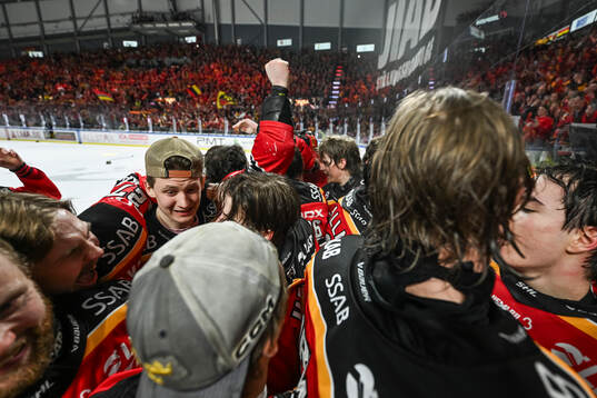 Luleås spelare jublar