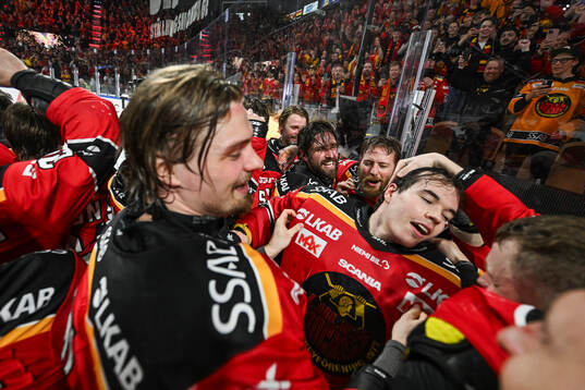 Luleås spelare jublar