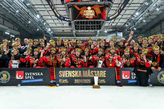 Luleås spelare jublar