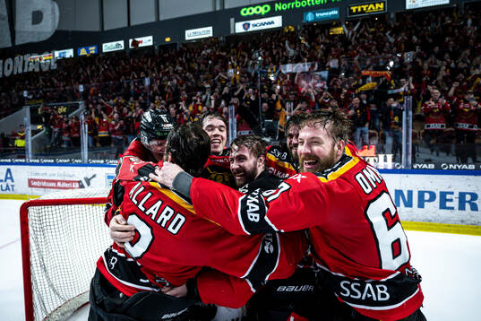 Luleås Frederic Allard, Isac Hedqvist och Linus Omark