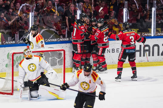 Luleås Pontus Andreasson jublar