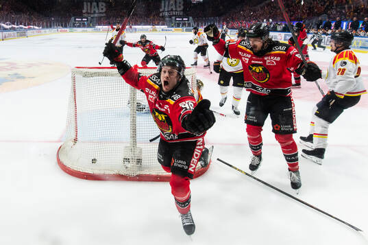 Luleås Pontus Andreasson jublar