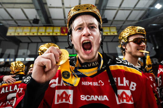 Luleås Pontus Andreasson jublar
