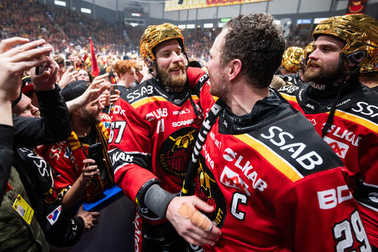 Luleås Linus Omark och Erik Gustafsson