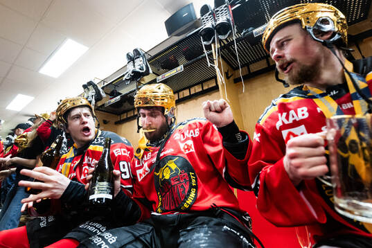 Luleås Pontus Andreasson, David Lilja och Ludvig Jansson