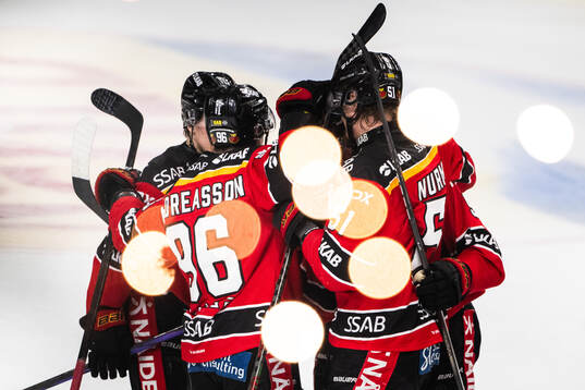 Luleås spelare jublar