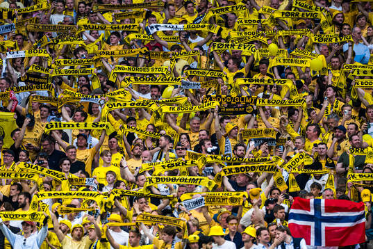 Spectators in the stands