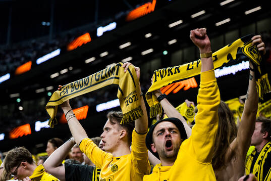 Spectators in the stands