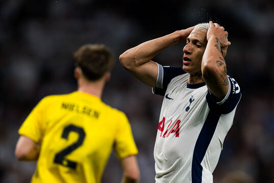 Richarlison of Tottenham looks dejected